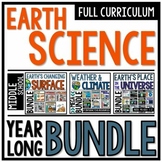 Earth and Space Science Full Year Curriculum Bundle ; Midd