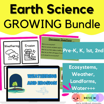 Preview of Earth Science GROWING Bundle - Printable & Digital - Interactive - Worksheets
