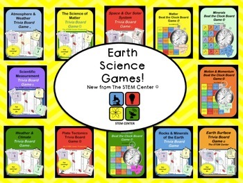Preview of Earth Science Games