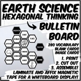 Earth Science Hexagonal Thinking Bulletin Board Display