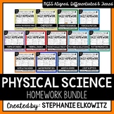 Physical Science Homework Bundle | Printable & Digital Dis