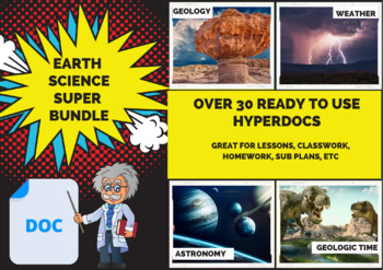Preview of Earth Science Hyperdocs Super Bundle