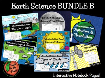 Preview of Earth Science Interactive Notebook Page BUNDLE B
