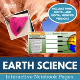 Earth Science Interactive Notebook Pages - Print or Digital INB