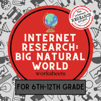 Preview of Earth Science Internet Research Worksheets for Middle and High School