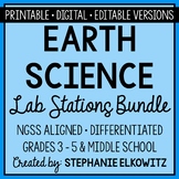 Earth Science Lab Stations Bundle | Printable, Digital & Editable