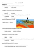 Earth Science/ Layers of the earth/ Tectonic Plates Test a