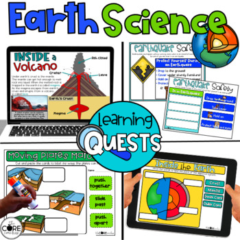 Preview of Earth Science Lesson Plans - Earth Layers, Earthquakes, Tectonic Plates, Volcano