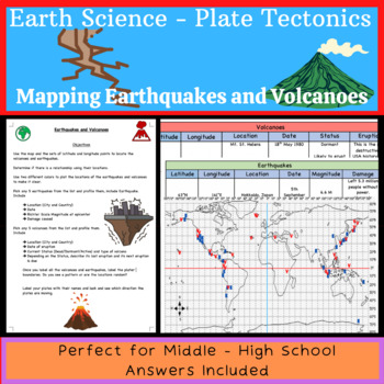 Preview of Earth Science - Mapping and Profiling Earthquakes and Volcanoes