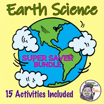 Preview of Earth Science Mega Bundle: Earth Layers, Volcanoes, Rock Cycle, & Water Cycle