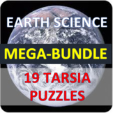 Earth Science Tarsia BUNDLE | 19 Vocabulary Puzzles