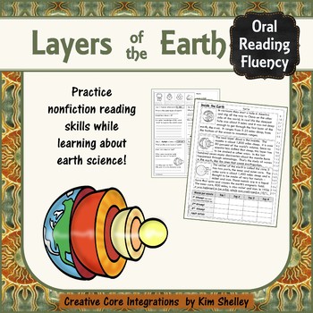 Preview of Earth Science Nonfiction Fluency - LAYERS of EARTH
