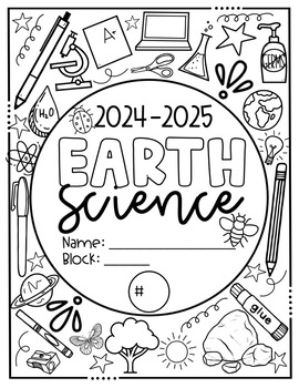 Preview of Earth Science Notebook Cover