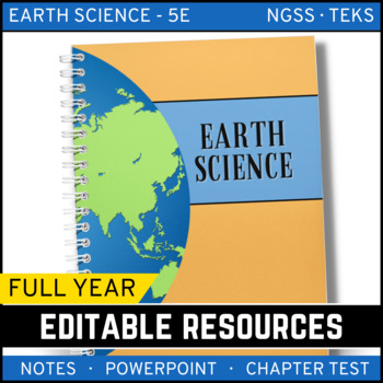 Preview of Earth Science Notes, PowerPoint & Chapter Tests Bundle