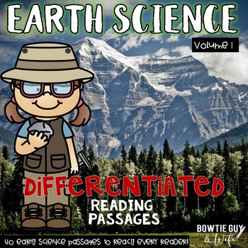 Preview of Earth Science Passages 40 leveled nonfiction texts with comprehension activities