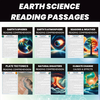 Preview of Earth Science Unit | Spheres, Atmosphere, Seasons, Weather, Natural Disasters