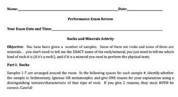 Preview of Earth Science Regents Performance Exam Lab Practical Review (all stations)