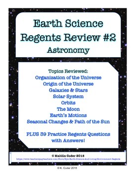 Preview of Earth Science Regents Review 2 - Astronomy