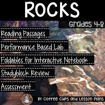 Preview of Earth Science Rocks: Reading Passages, Interactive Notebook, & Lab
