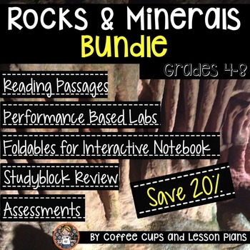 Preview of Earth Science Rocks and Minerals BUNDLE
