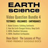 Earth Science Bundle 4: Tectonics, Volcanoes, and Earthquakes