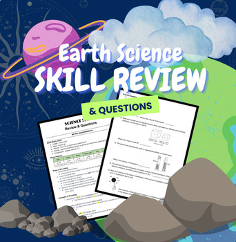 Preview of Earth Science Skill Review & Questions Study Guide