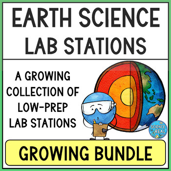 Preview of Earth Science Stations Labs Growing Discount Bundle
