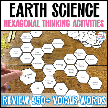 Preview of Earth and Space Science Interactive Review Games & Puzzles with Vocabular Terms