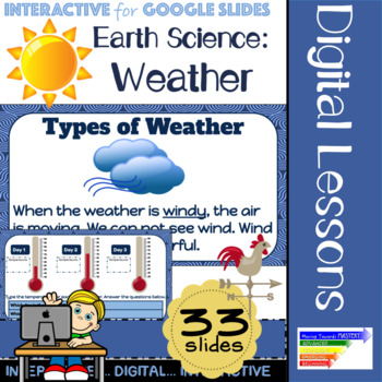 Preview of Earth Science: Weather Interactive for Google Classroom