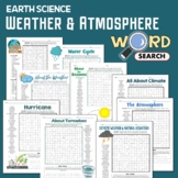 Earth Science Word Search Severe Weather, Atmosphere, Natu