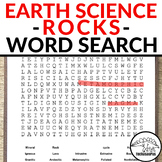 Earth Science Review Worksheet - Rocks Vocabulary Word Sea