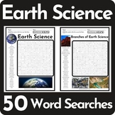 Earth Science Word Search Puzzle BUNDLE
