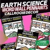 Earth Science Word Wall 411 Pennants (Earth Science Word W