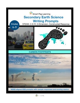 Preview of Earth Science Writing Prompts | G6-9 | NGSS, TEKS | 4 Prompts + Rubrics