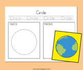 Earth Shape Matching Game Math Activities Craft Cut Match 