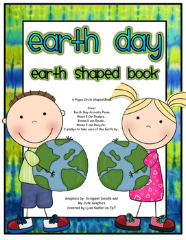 Preview of Earth Shaped Book for Earth Day