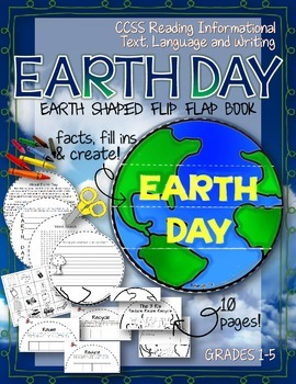 Preview of Earth Shaped Flip Book: Celebrate Earth Day!