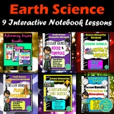 Earth & Space Science Notes, Slides & Activity Year Lesson Bundle