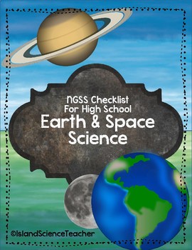 Preview of Earth & Space NGSS Checklist for High School