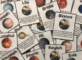 Earth & Space Name Tags