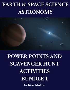 Preview of Earth & Space Science Astronomy PowerPoints & Scavenger Hunt Activities BUNDLE 1