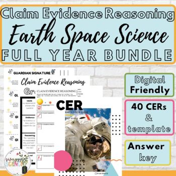Preview of Earth Space Science Claim Evidence Reasoning Bundle