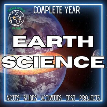 Preview of Earth & Space Science FULL YEAR Curriculum Google Slides Bundle
