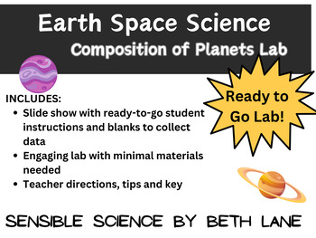 Preview of Earth Space Science Density of Planets Lab, Solar System Middle & High School