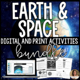 Earth Space Science Activities Bundle - Google Slides™ and Print