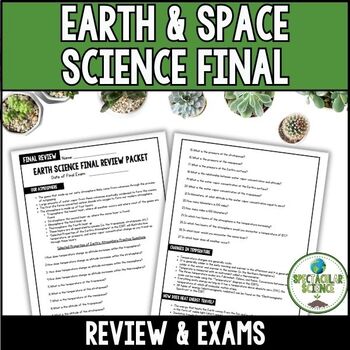 Preview of Earth & Space Science Final Review & Exam