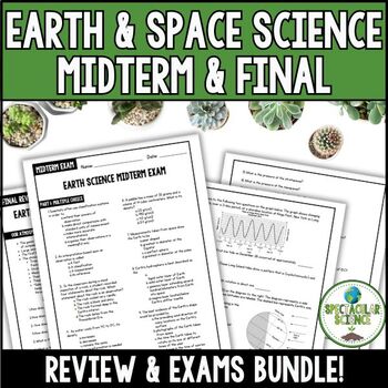 Preview of Earth & Space Science Midterm & Final Review & Exam Bundle