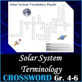 Earth Space Science Vocabulary Crossword Puzzle