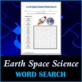 Earth Space Science Word Search Puzzle