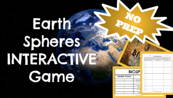 Preview of Earth Spheres NO PREP INTERACTIVE Game